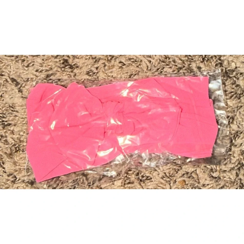 Unbranded-Four Baby-Toddler Girl Headbands-Pink (NWT)